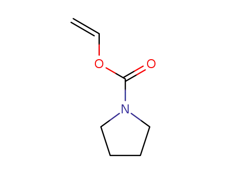 Molecular Structure of 15453-22-2 (1-Pyrrolidinecarboxylicacid,ethenylester(9CI))