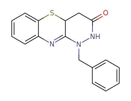 Molecular Structure of 15327-77-2 (1-benzyl-1,2,4,4a-tetrahydro-3H-pyridazino[4,3-b][1,4]benzothiazin-3-one)