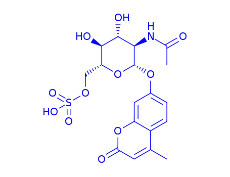 Molecular Structure of 93751-71-4 (4-methylumbelliferyl-6-sulfo-2-acetamido-2-deoxy-beta-glucopyranoside)