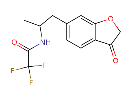 Molecular Structure of 152623-99-9 (6-<2-<N-(trifluoroacetyl)amino>propyl>-2,3-dihydrobenzofuran-3-one)