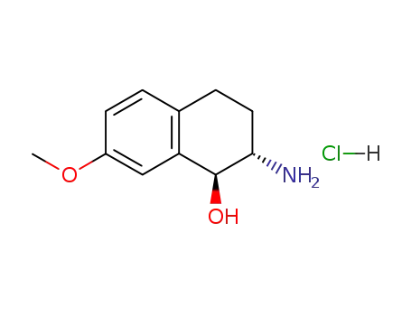 Molecular Structure of 91247-12-0 (2-AMINO-7-METHOXY-1,2,3,4-TETRAHYDRO-NAPHTHALEN-1-OL HYDROCHLORIDE)