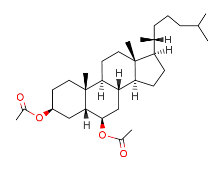 Molecular Structure of 96612-04-3 (5β-cholestanediyl-(3β.6β)-diacetate)