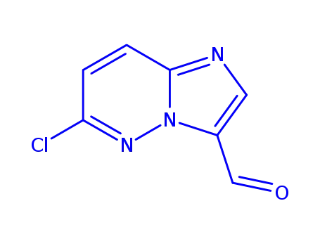 Molecular Structure of 154578-26-4 (6-CHLORO-IMIDAZO[1,2-B]PYRIDAZINE-3-CARBOXALDEHYDE)