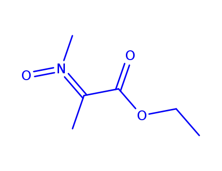 Molecular Structure of 153434-26-5 (Propanoic acid, 2-(methyloxidoimino)-, ethyl ester (9CI))
