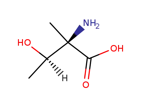 Molecular Structure of 20182-77-8 (Isovaline, 3-hydroxy-, (R*,R*)- (9CI))