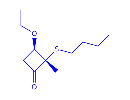 시클로부타논, 2-(부틸티오)-3-에톡시-2-메틸-, 트랜스-(9CI)