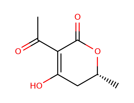 2H-Pyran-2-one, 3-acetyl-5,6-dihydro-4-hydroxy-6-methyl-, (R)- (9CI)