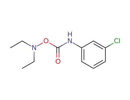 Molecular Structure of 20915-05-3 (O-(m-Chlorphenyl-carbamoyl)-N<sub>.</sub>N-diaethyl-hydroxylamin)