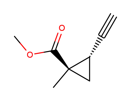 Cyclopropanecarboxylic acid, 2-ethynyl-1-methyl-, methyl ester, (1R,2S)-rel- (9CI)