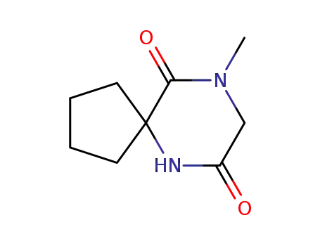 Molecular Structure of 22049-24-7 (9-methyl-6,9-diazaspiro[4.5]decane-7,10-dione)