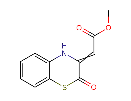 Molecular Structure of 1774-77-2 (methyl (2E)-(2-oxo-2H-1,4-benzothiazin-3(4H)-ylidene)ethanoate)