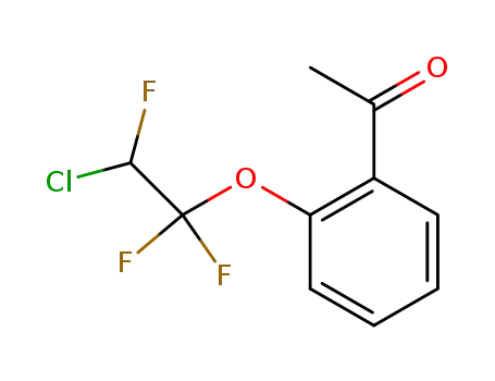 Molecular Structure of 1536-62-5 (1-[2-(2-chloro-1,1,2-trifluoroethoxy)phenyl]ethanone)