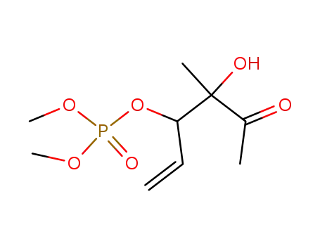 Molecular Structure of 15353-08-9 (4-hydroxy-4-methyl-5-oxohex-1-en-3-yl dimethyl phosphate)