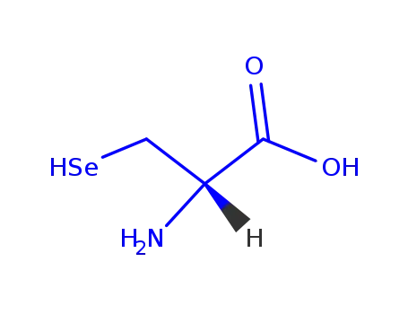 Molecular Structure of 176300-66-6 ((S)-2-aMino-3-hydroselenopropanoic acid)