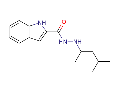 Molecular Structure of 15315-98-7 (N'-(1,3-dimethylbutyl)-1H-indole-2-carbohydrazide)