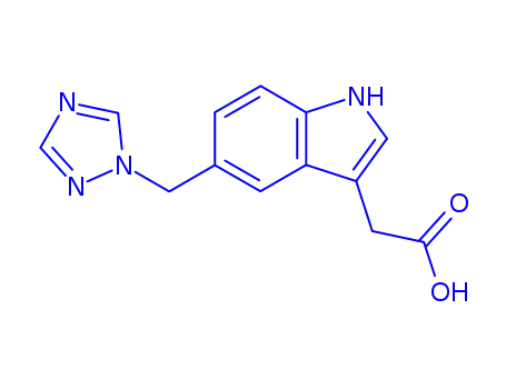 Molecular Structure of 177270-91-6 (Triazolomethyl-indole-3-acetic Acid)