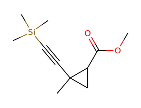 methyl ester of 2-methyl-2-trimethylsilylethynylcyclopropanecarboxylic acid