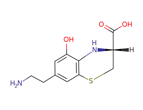 Molecular Structure of 153881-25-5 ((3R)-7-(2-aminoethyl)-5-hydroxy-3,4-dihydro-2H-1,4-benzothiazine-3-carboxylic acid)