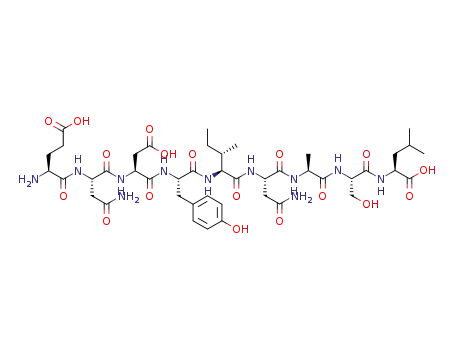 Glutamyl-asparaginyl-aspartyl-tyrosyl-isoleucyl-asparaginyl-alanyl-seryl-leucine