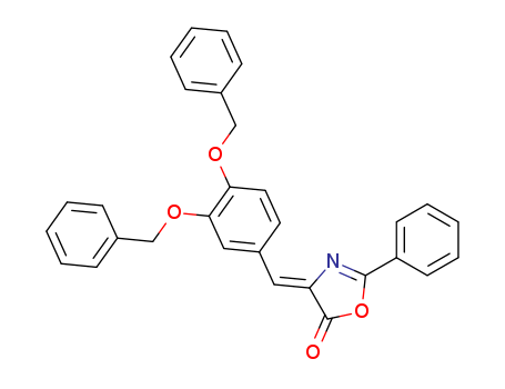 5(4H)-Oxazolone,4-[[3,4-bis(phenylmethoxy)phenyl]methylene]-2-phenyl- cas  15342-57-1