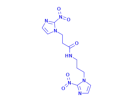 Molecular Structure of 154094-88-9 (N-[2-nitro-3-[3-(2-nitroimidazol-1-yl)propyl]-2H-imidazol-1-yl]propana mide)