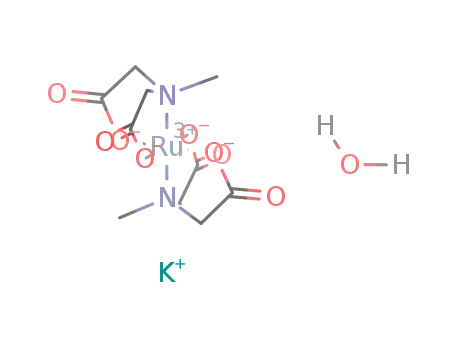 Molecular Structure of 103823-15-0 (K<sup>(1+)</sup>*[Ru(CH<sub>3</sub>N(CH<sub>2</sub>COO)2)2]<sup>(1-)</sup>*H<sub>2</sub>O=K[Ru(CH<sub>3</sub>N(CH<sub>2</sub>COO)2)2]*H<sub>2</sub>O)