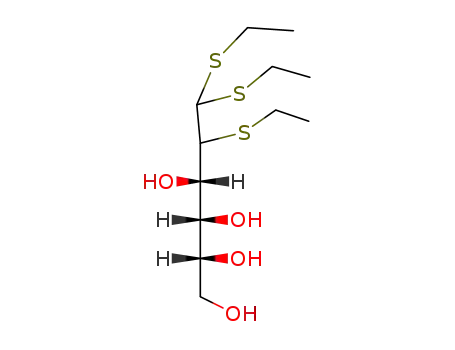 Molecular Structure of 15356-41-9 ((2R,3R,4S,5S)-5,6,6-tris(ethylsulfanyl)hexane-1,2,3,4-tetrol (non-preferred name))