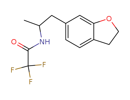 Molecular Structure of 152624-00-5 (6-<2-<N-(trifluoroacetyl)amino>propyl>-2,3-dihydrobenzofuran)