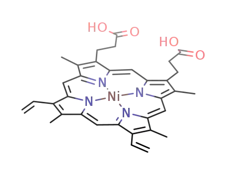 Molecular Structure of 15415-30-2 (nickel(II) protoporphyrin IX)