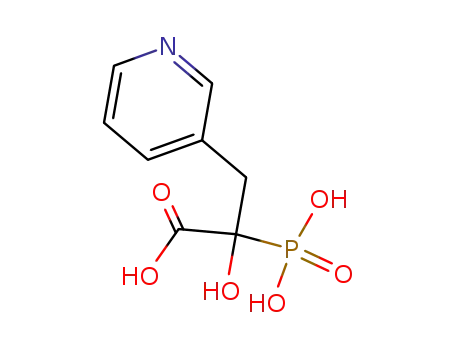 Molecular Structure of 152831-36-2 (2-Hydroxy-2-phosphono-3-(3-pyridyl)propionic acid)