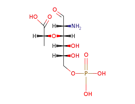 Molecular Structure of 15454-37-2 (muramic acid-6-phosphate)