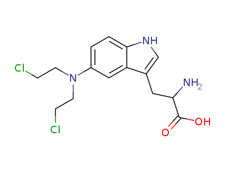 Tryptophan,5-[bis(2-chloroethyl)amino]- cas  153-88-8