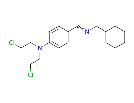 Benzenamine,N,N-bis(2-chloroethyl)-4-[[(cyclohexylmethyl)imino]methyl]- cas  15332-49-7