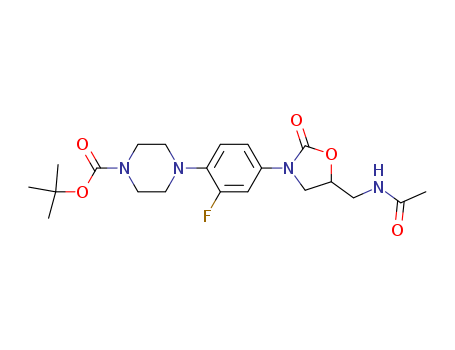 1-Piperazinecarboxylicacid, 4-[4-[5-[(acetylamino)methyl]-2-oxo-3-oxazolidinyl]-2-fluorophenyl]-,1,1-dimethylethyl ester