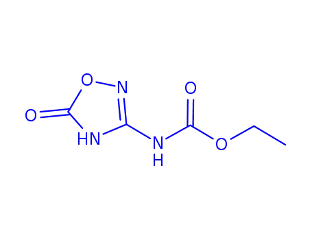 Molecular Structure of 154020-16-3 (Carbamic  acid,  (2,5-dihydro-5-oxo-1,2,4-oxadiazol-3-yl)-,  ethyl  ester  (9CI))