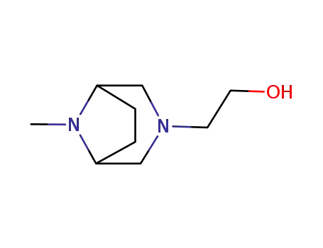 Molecular Structure of 17740-50-0 (3,8-Diazabicyclo[3.2.1]octane-3-ethanol,8-methyl-(7CI,8CI,9CI))