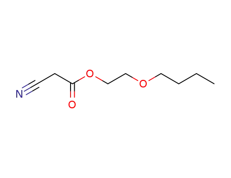 Molecular Structure of 17686-44-1 (2-butoxyethyl cyanoacetate)