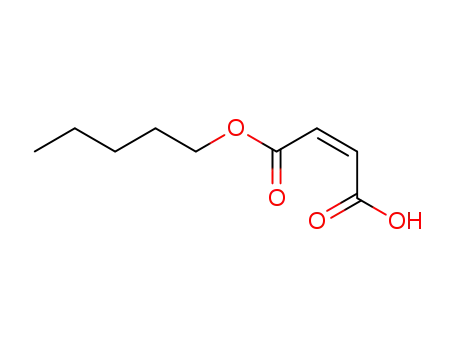Molecular Structure of 15420-79-8 ((Z)-2-Butenedioic acid 1-pentyl ester)