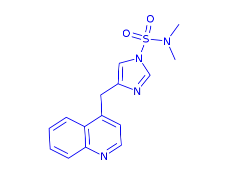 1H-Imidazole-1-sulfonamide,  N,N-dimethyl-4-(4-quinolinylmethyl)-