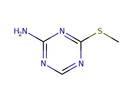 Molecular Structure of 27282-89-9 (4-(methylthio)-1,3,5-triazin-2-amine)