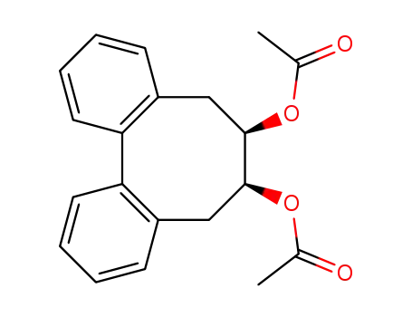 cis-1,2,3,4-Dibenzo-cyclooctaden-(1,3)-diol-(6,7)-diacetat