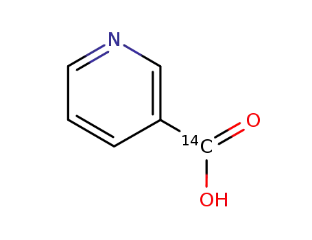 Molecular Structure of 2906-42-5 (NICOTINIC ACID-CARBOXY-14C)