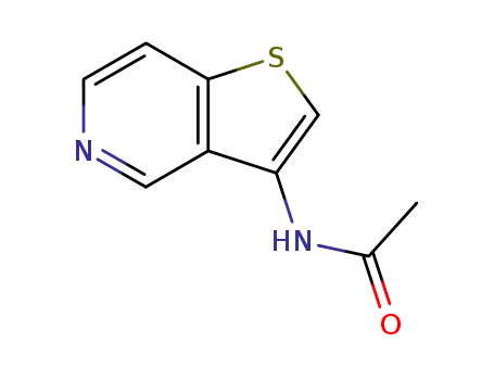 Molecular Structure of 28783-16-6 (N-[Thieno[3,2-c]pyridin-3-yl]acetamide)