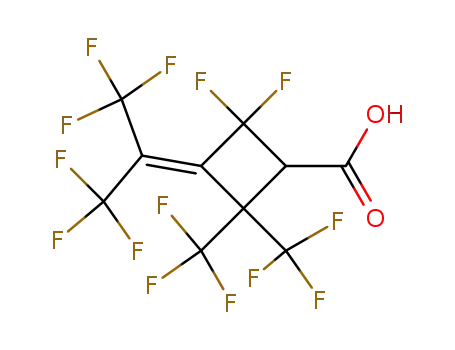 2,2-Difluoro-4,4-bis-trifluoromethyl-3-(2,2,2-trifluoro-1-trifluoromethyl-ethylidene)-cyclobutanecarboxylic acid