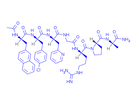 D-Alaninamide,N-acetyl-3-(2-naphthalenyl)-D-alanyl-4-chloro-D-phenylalanyl-3-(2-pyridinyl)-D-alanylglycyl-L-arginyl-L-prolyl-