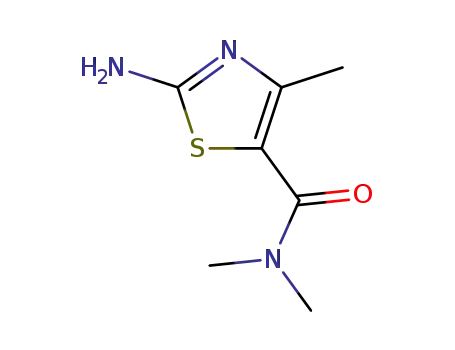 Molecular Structure of 21709-40-0 (2-AMINO-4-METHYL-THIAZOLE-5-CARBOXYLIC ACID DIMETHYLAMIDE)