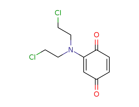 Molecular Structure of 2158-71-6 (1,4-Benzoquinone, 2-(N,N-bis(2-chloroethyl)amino)-)