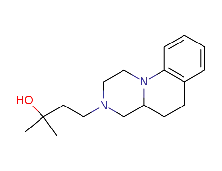 Molecular Structure of 21621-38-5 (1H-Pyrazino(1,2-a)quinoline, 2,3,4,4a,5,6-hexahydro-3-(3-hydroxy-3-met hylbutyl)-)