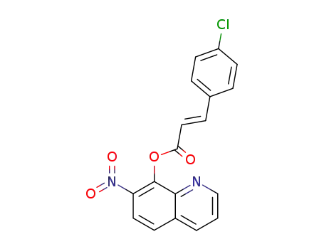 3-(4-クロロフェニル)プロペン酸7-ニトロ-8-キノリル