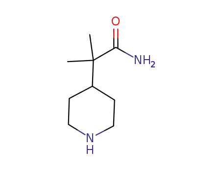 Molecular Structure of 288379-84-0 (2-Methyl-2-(piperidin-4-yl)propanaMide)